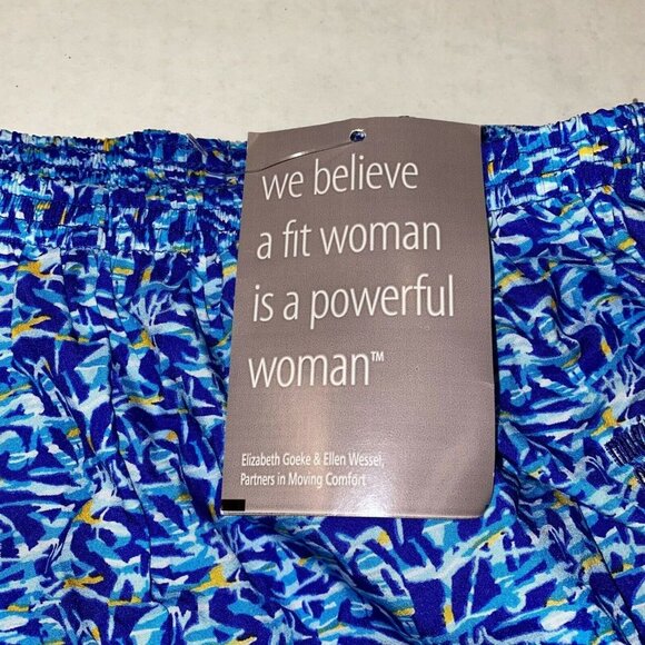 Moving Comfort Blue Patterned Athletic Shorts - Picture 3 of 12